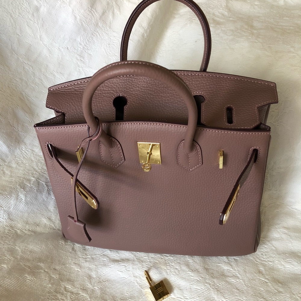 Taupe Handbag Tote - Picture 4 of 8